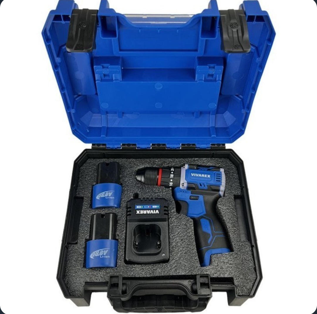 دریل شارژی ویوارکس مدل VR1608-BLX ۱۶ ولت با دو باتری